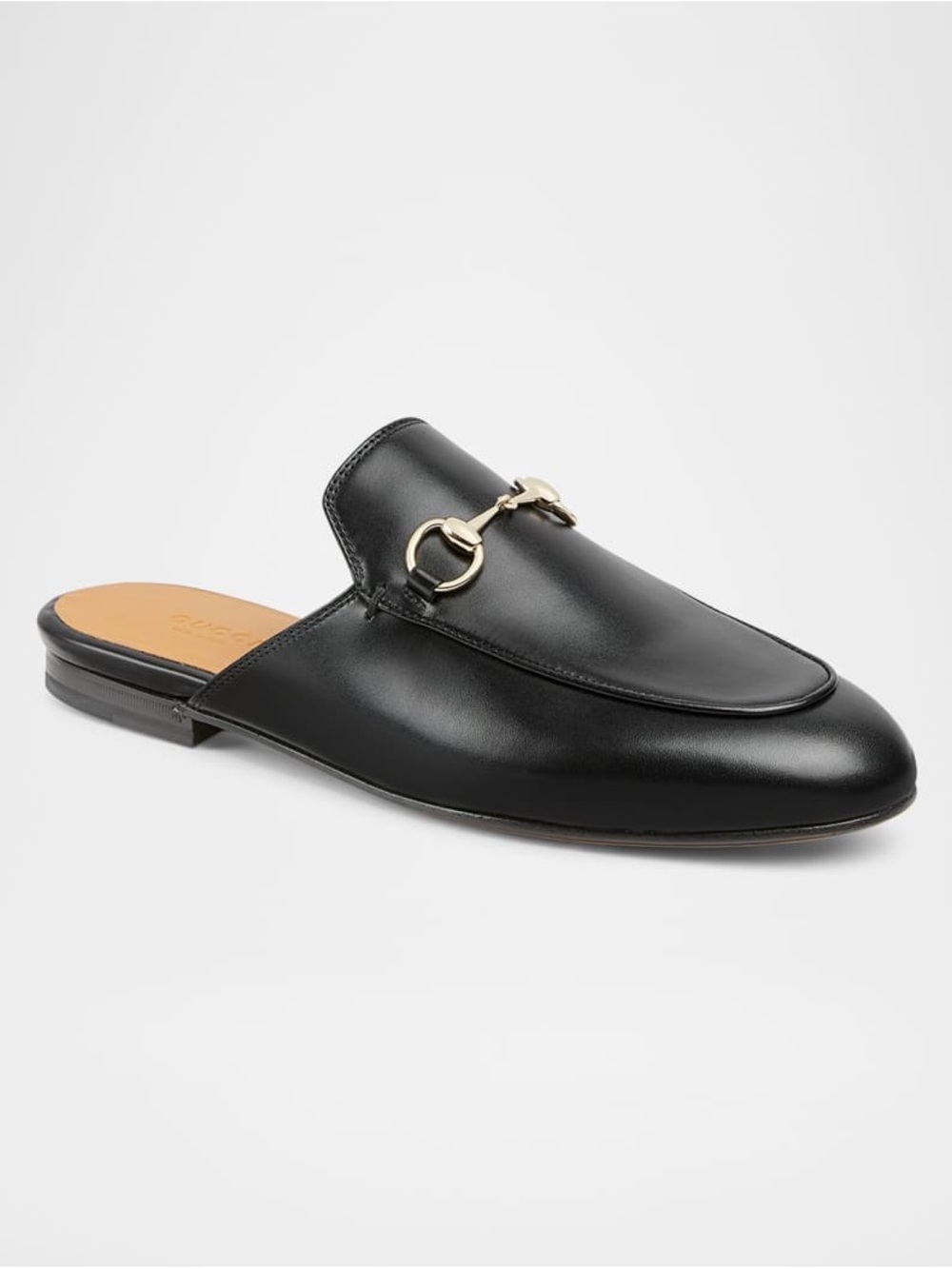 Gucci Princetown Black Leather Mules (39.5)